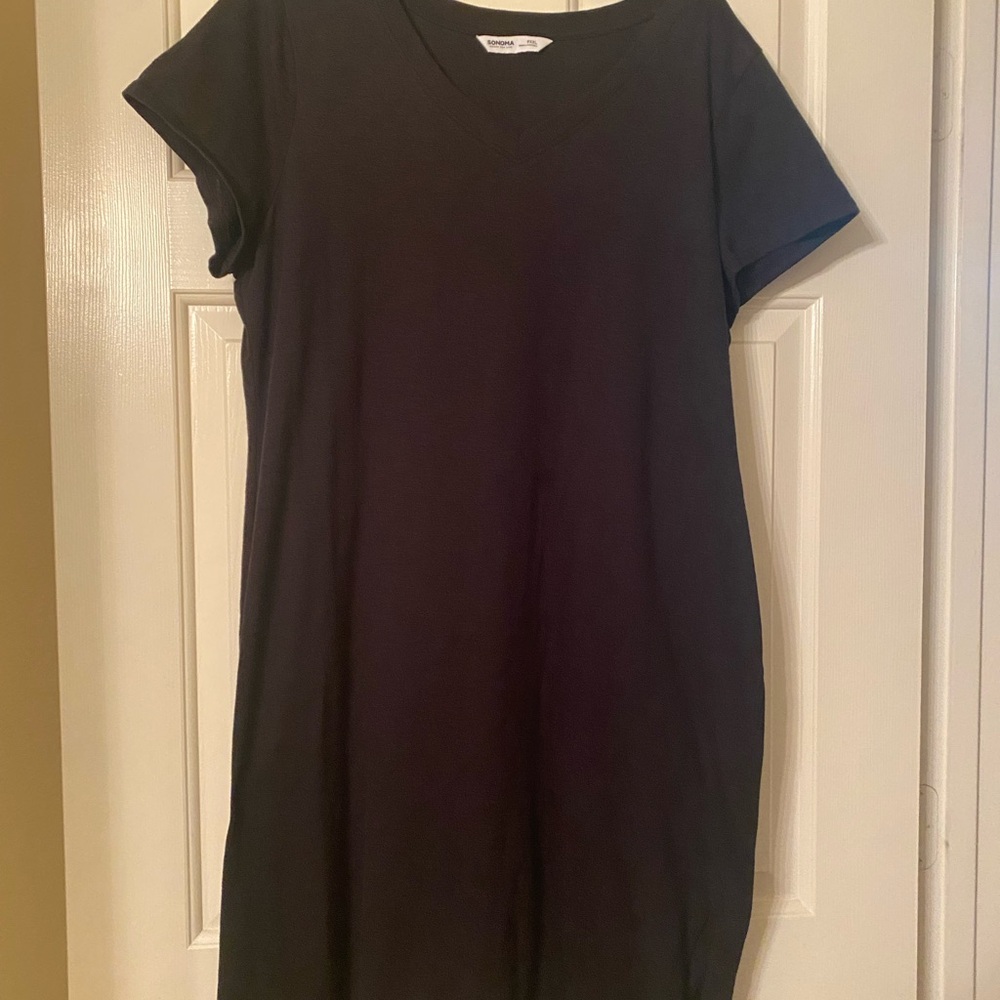 Black T-shirt dress size PXXL